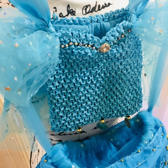 PRINCESS JASMINE couture tutu skirt/top - Picture 5 of 7